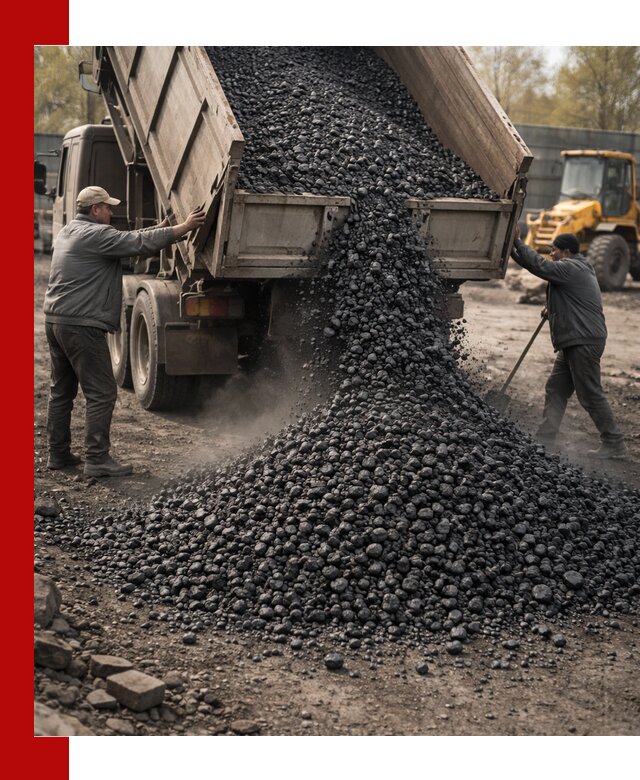 Доставка угля семечка самосвалами в Междуреченске