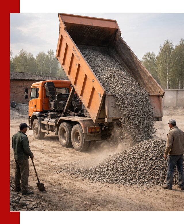 Доставка самосвалом 20 м3 в Междуреченске быстро и надежно