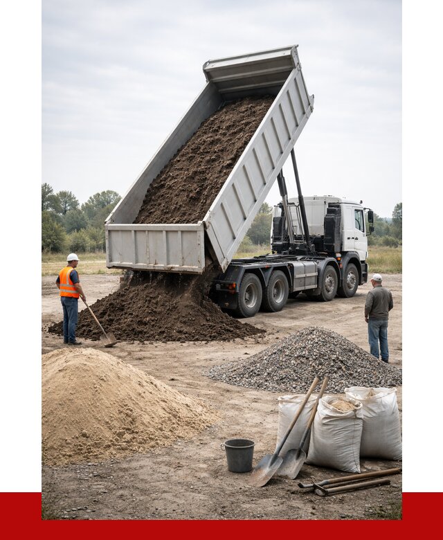 Доставка самосвалом 30 кубов в Междуреченске от 8589 р. | ПРОНЕРУДМжд