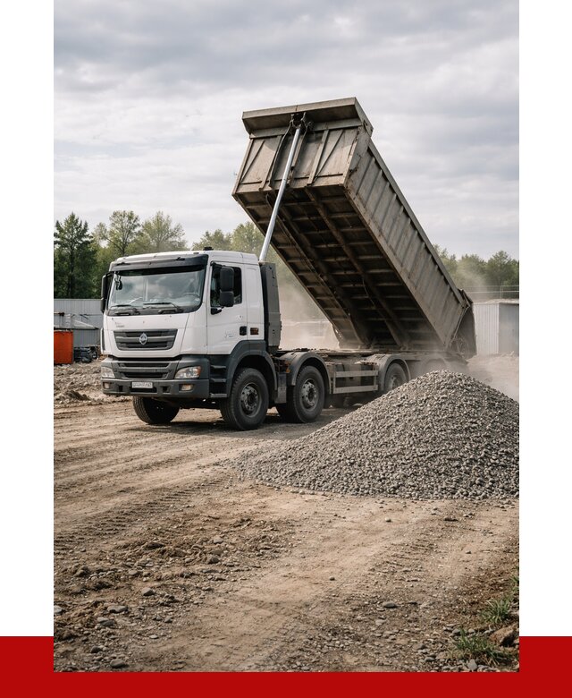 Доставка самосвалом 40 кубов в Междуреченске от 9095 р. | ПРОНЕРУДМжд