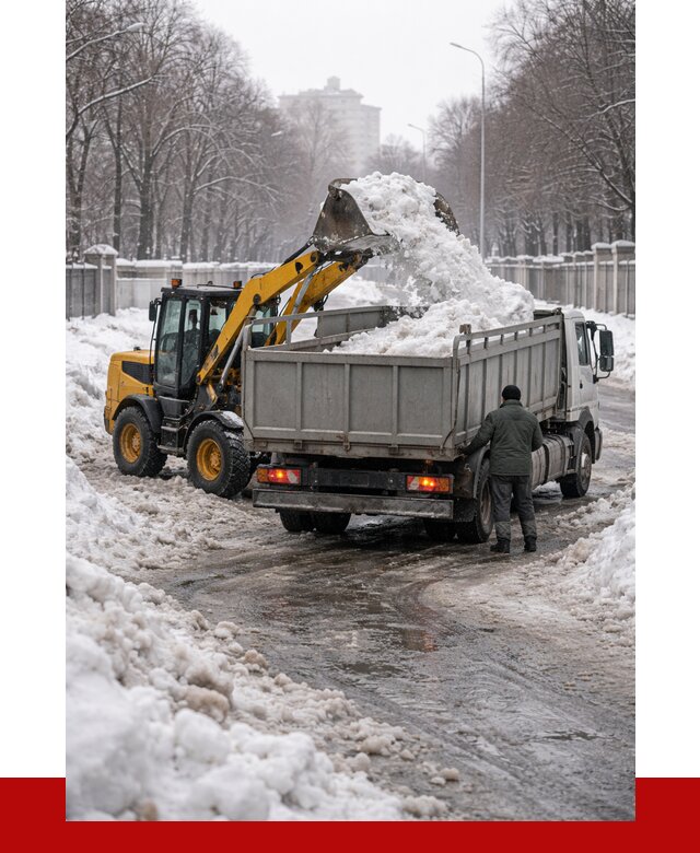 Вывоз снега с погрузкой в Междуреченске от 3537 р. ПРОНЕРУДМжд