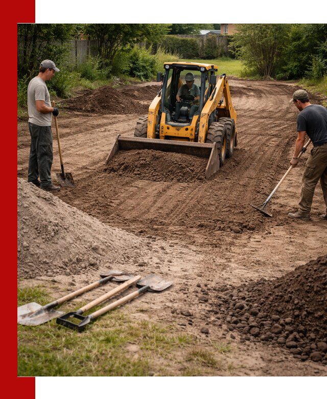 Планировка участка грунтом с вывозом и доставкой в Междуреченске