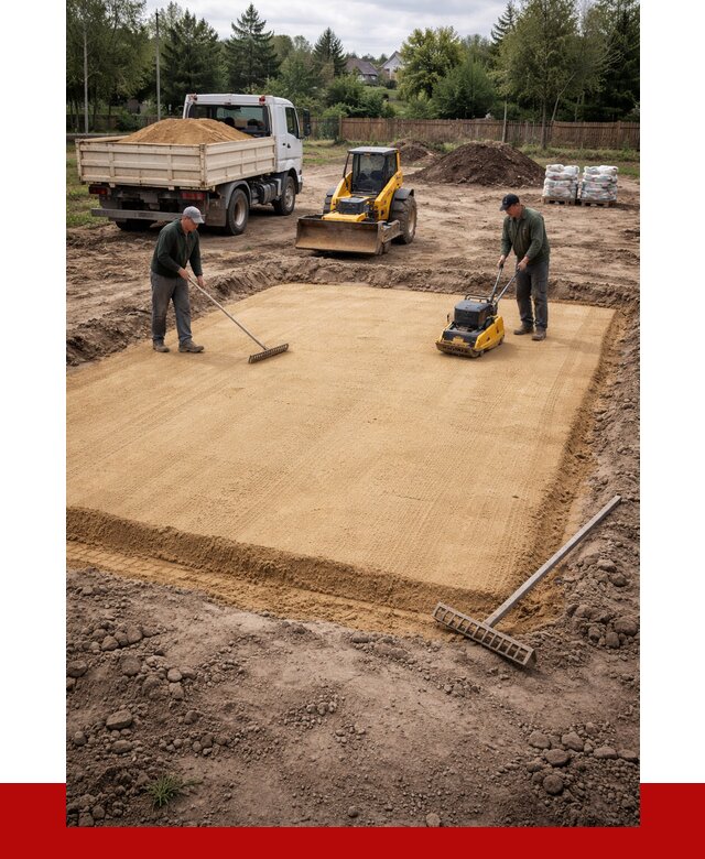 Устройство песчаной подушки в Междуреченске от 4547 р. ПРОНЕРУДМжд