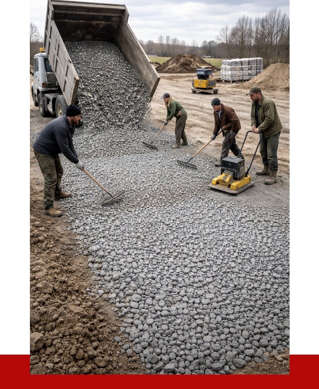 Устройство щебеночной подушки в Междуреченске от 4547 р. ПРОНЕРУДМжд